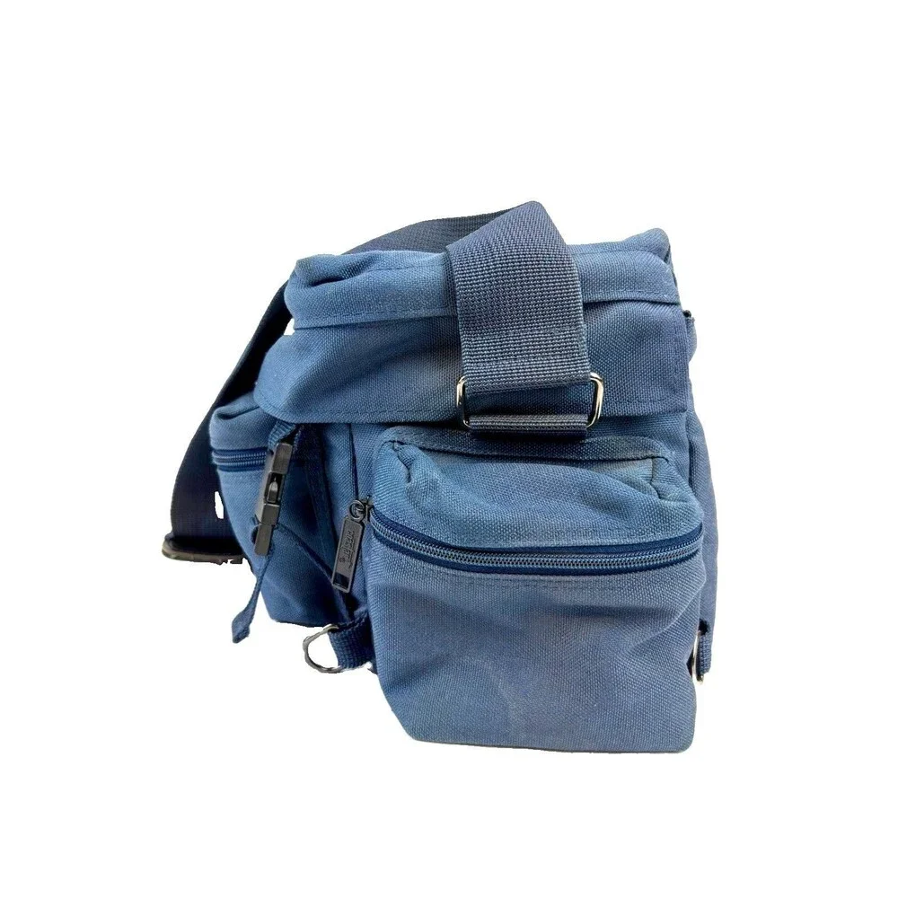 Vintage Escort Photo Travel Case LTD Edition 605 Reg. 325005 Blue Canvas/Leather